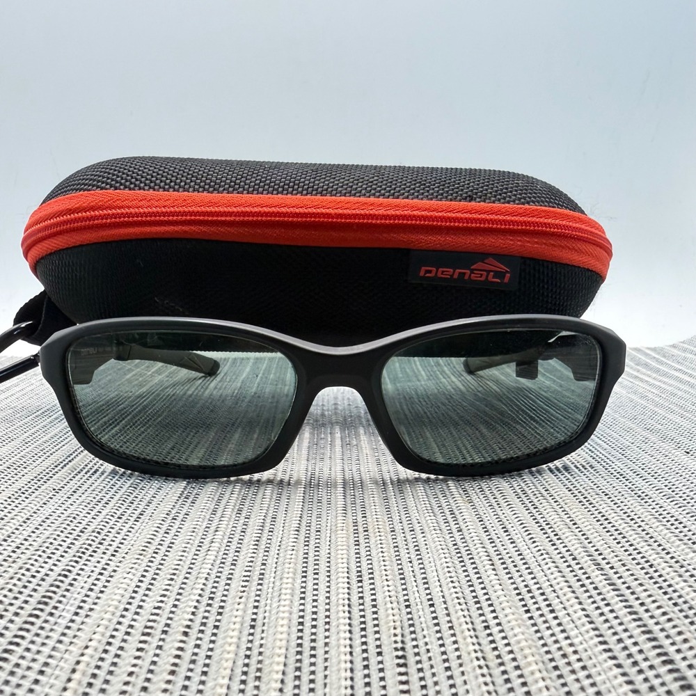 Denali Hiker Sunglasses Matte Black Grey Sport Performance Eyewear 55-17-135